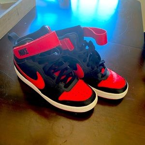 Nike high tops. Red and Black